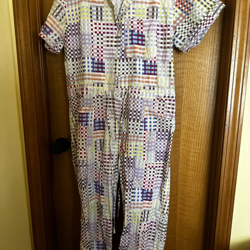 Colorful Checkered Women's Jumpsuit